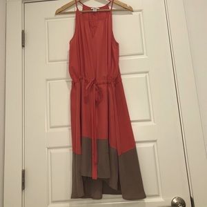BarIII summer sleeveless salmon mid thigh dress